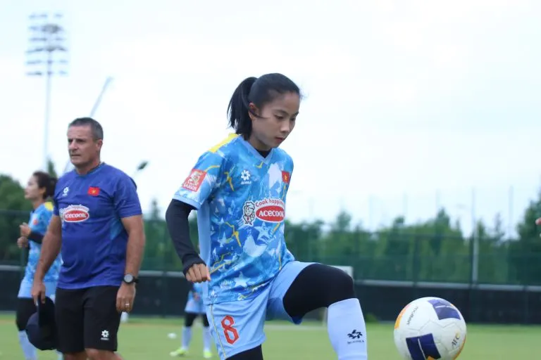 Hình ảnh đội tuyển nữ Việt Nam trong chuyến tập huấn tại Trung Quốc trước ASIAD 2026